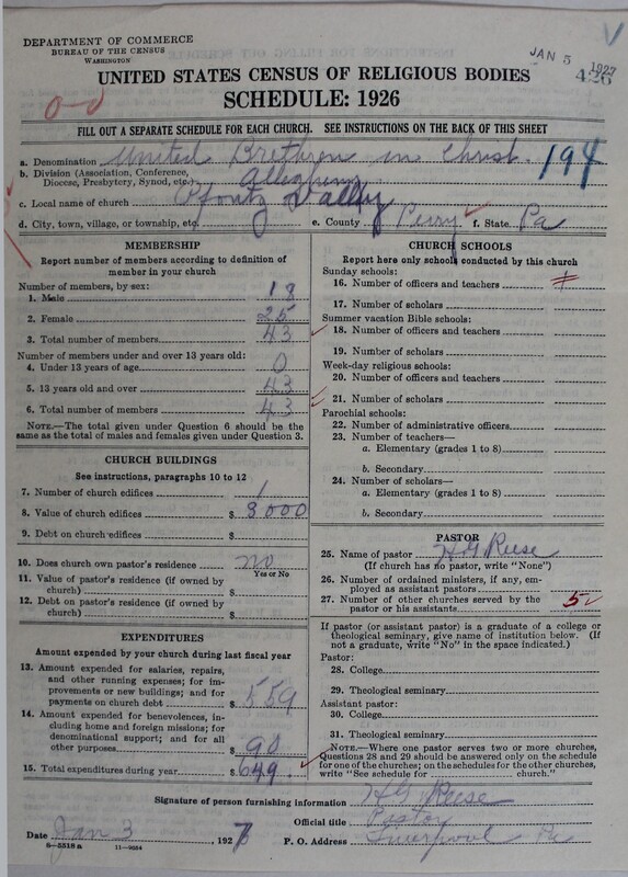 Scan of Church of the United Brethren in Christ: 426
