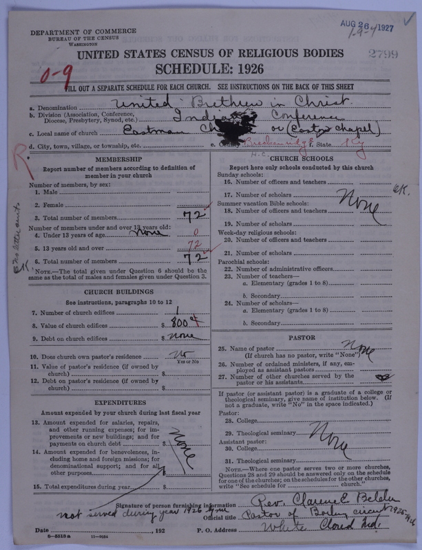 Scan of Church of the United Brethren in Christ: 2799