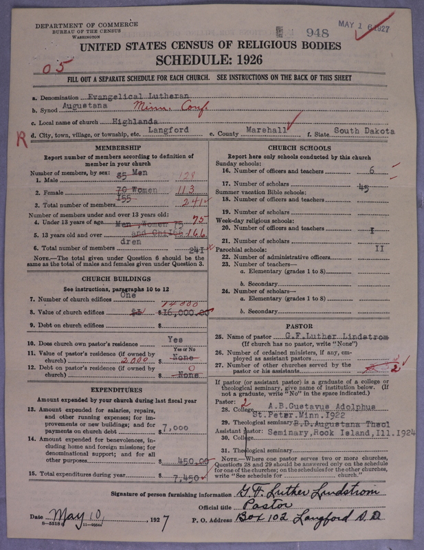 Scan of Evangelical Lutheran Augustana Synod of North America: 948