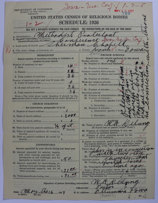 Scan of Methodist Protestant Church: 719