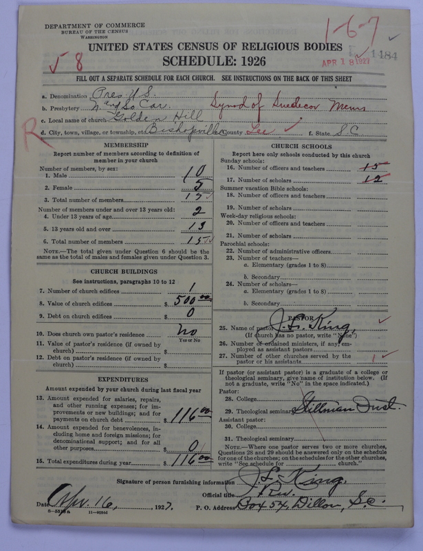 Scan of Presbyterian Church in the United States: 1484