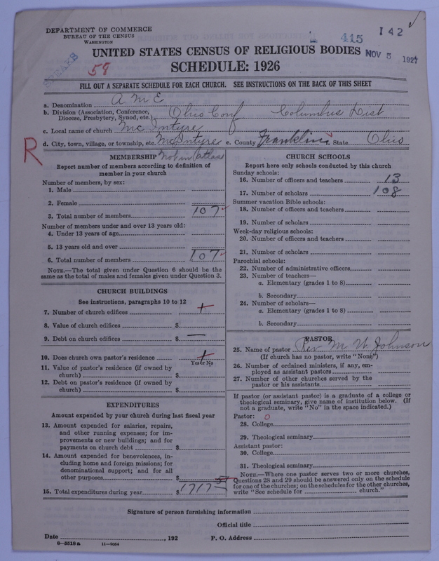 Scan of African Methodist Episcopal Church: 415