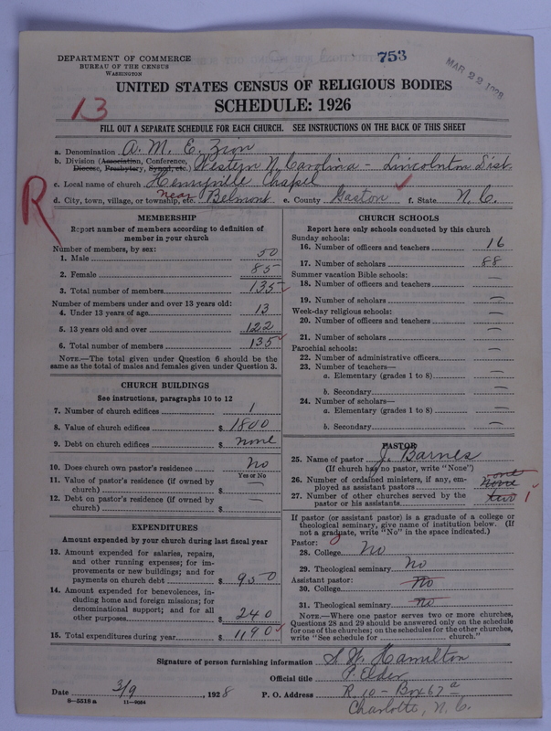 Scan of African Methodist Episcopal Zion Church: 753