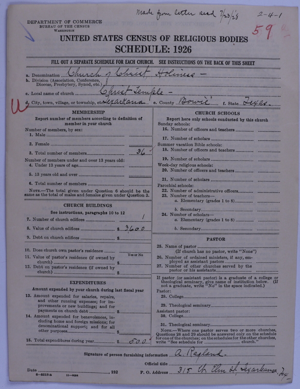 Scan of Church of Christ (Holiness) U.S.A.: 59