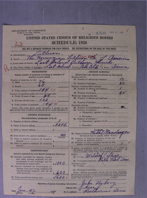 Scan of Norwegian Lutheran Church of America: 1300
