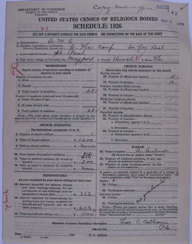 Scan of African Methodist Episcopal Church: 3423