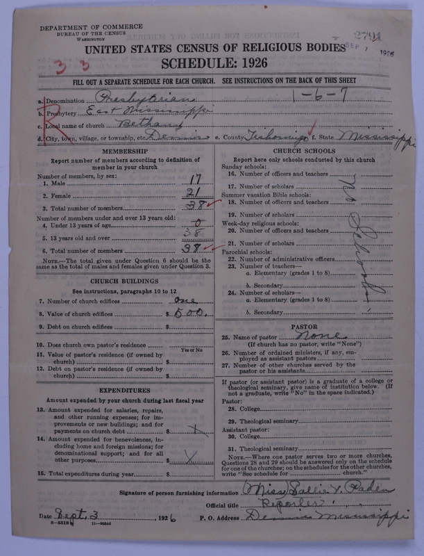 Scan of Presbyterian Church in the United States: 2791