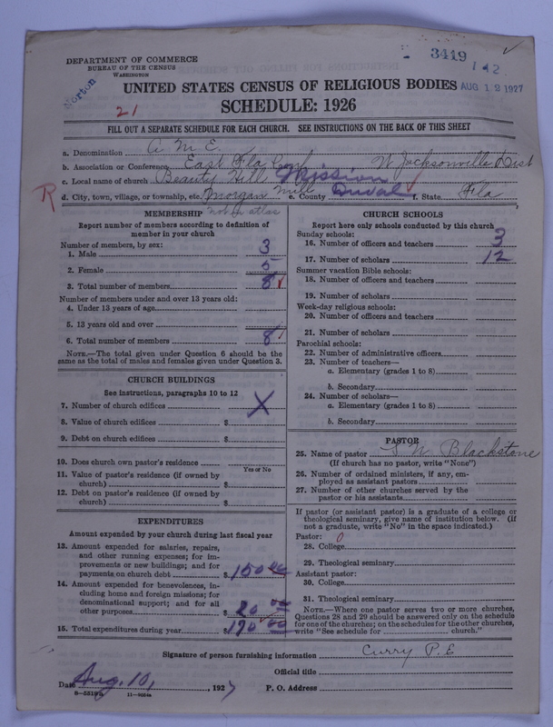 Scan of African Methodist Episcopal Church: 3419