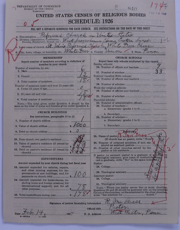 Scan of Reformed Church in the United States: 840