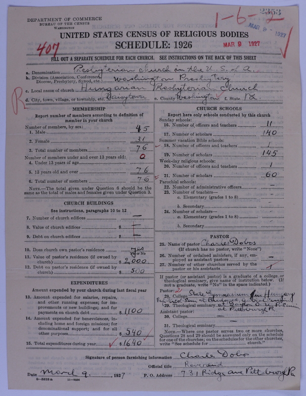 Scan of Presbyterian Church in the United States of America: 2353