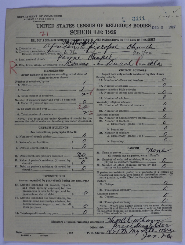 Scan of African Methodist Episcopal Church: 3411