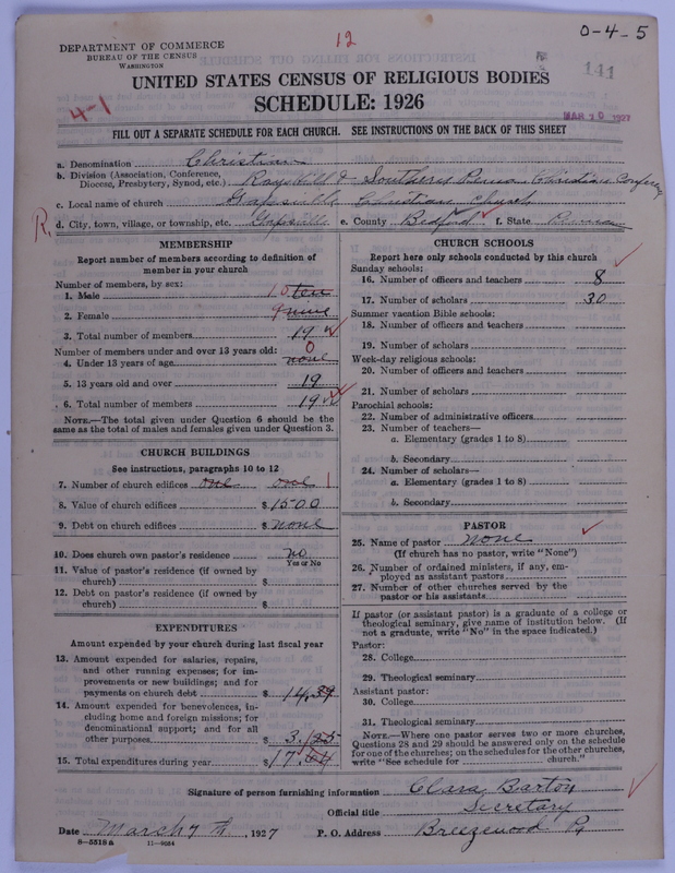 Scan of Christian Church (General Convention of the Christian Church): 141