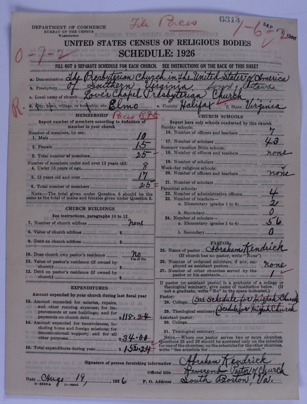 Scan of Presbyterian Church in the United States of America: 6314