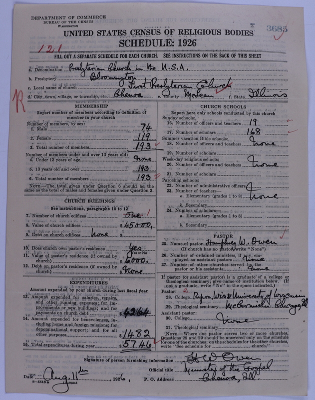 Scan of Presbyterian Church in the United States of America: 3685