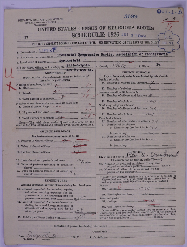 Scan of Negro Baptists: 5699