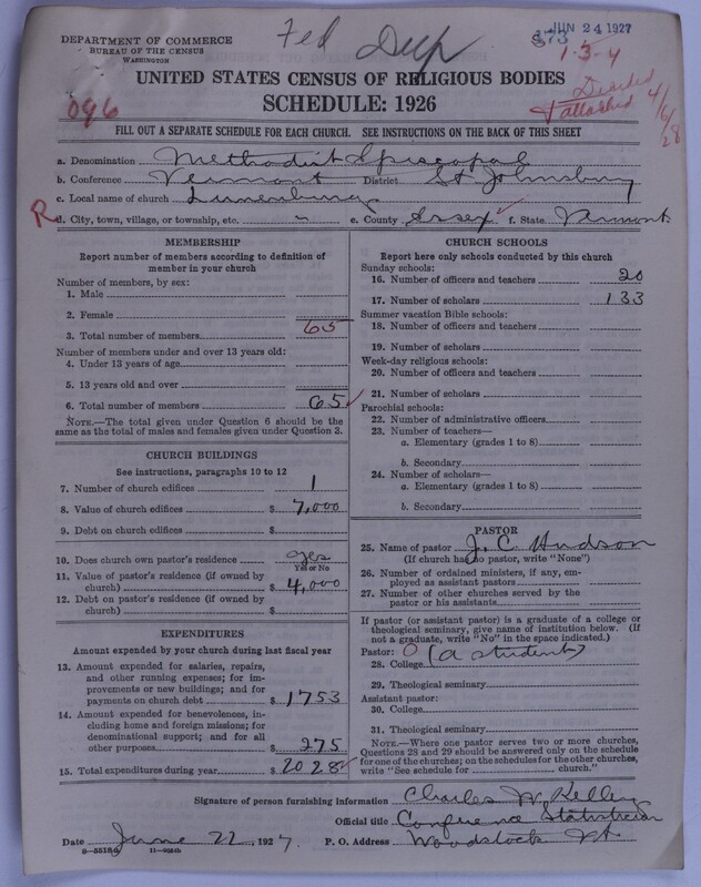 Scan of Federated Churches: 53