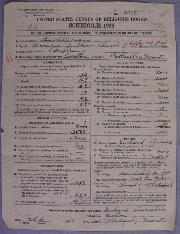 Scan of Norwegian Lutheran Church of America: 2296