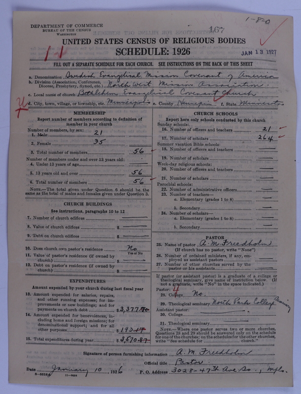 Scan of Swedish Evangelical Mission Covenant of America: 167