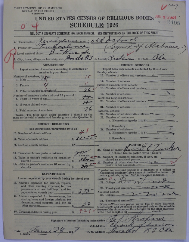 Scan of Presbyterian Church in the United States: 2495