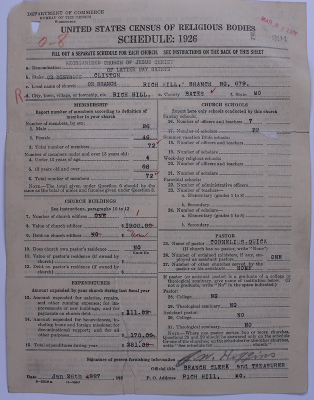 Scan of Reorganized Church of Jesus Christ of Latter Day Saints: 294