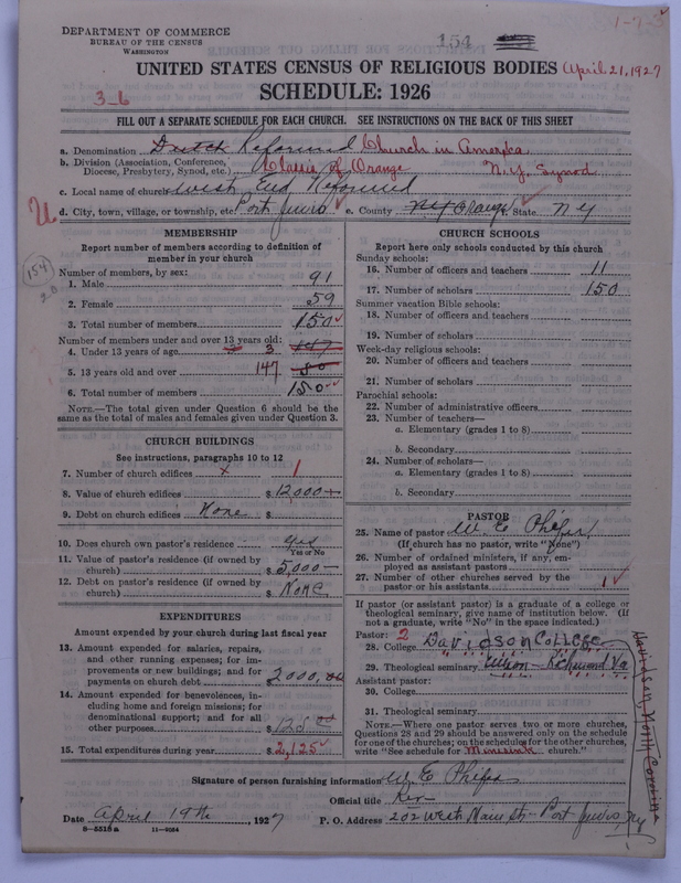 Scan of Reformed Church in America: 154