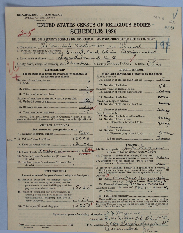 Scan of Church of the United Brethren in Christ: 699