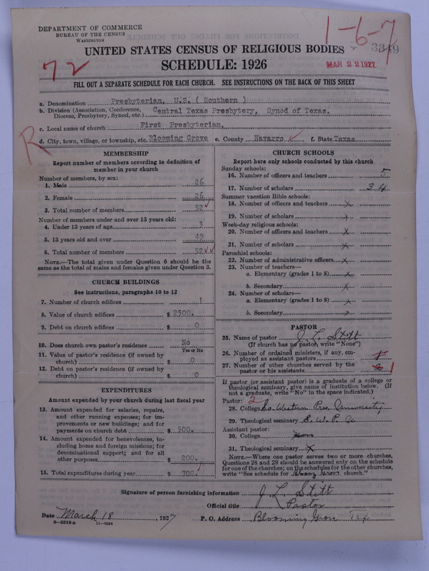 Scan of Presbyterian Church in the United States: 3349