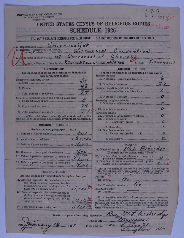 Scan of Universalist Church: 392