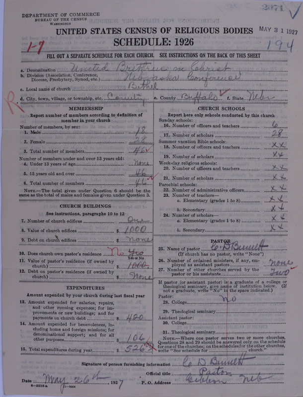 Scan of Church of the United Brethren in Christ: 2071
