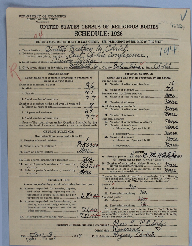 Scan of Church of the United Brethren in Christ: 632