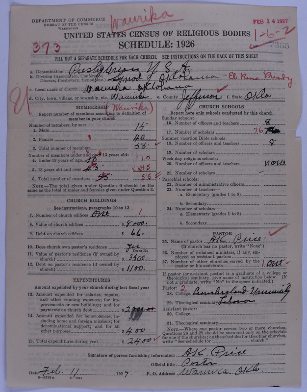 Scan of Presbyterian Church in the United States of America: 7365