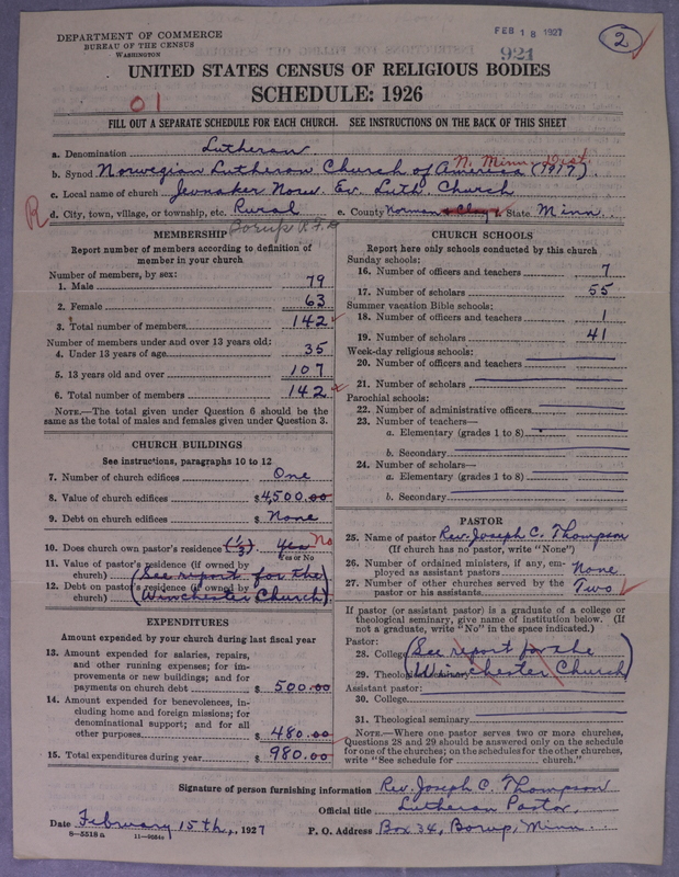 Scan of Norwegian Lutheran Church of America: 921