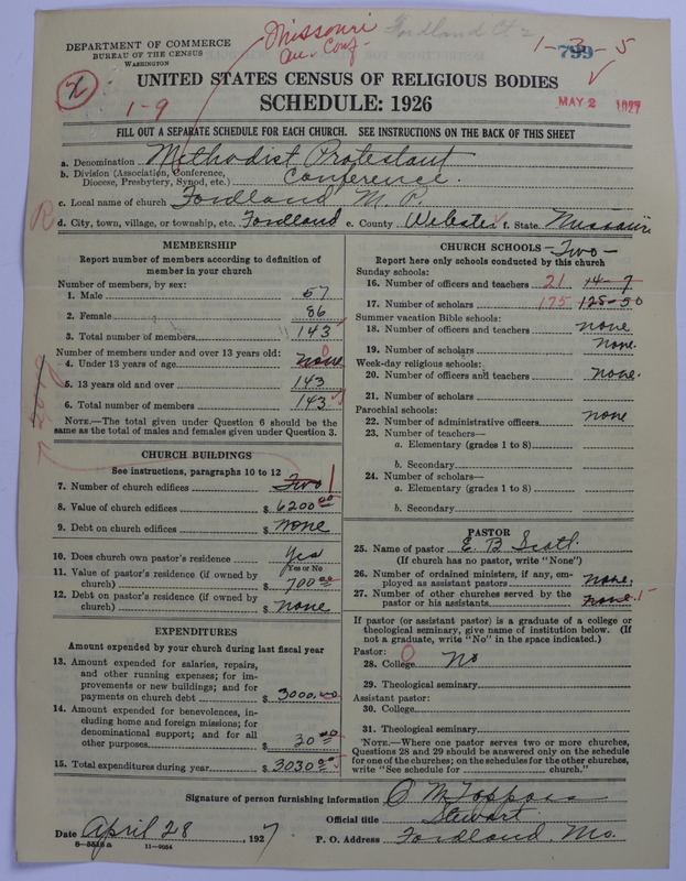 Scan of Methodist Protestant Church: 799
