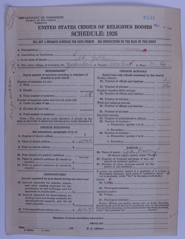Scan of Disciples of Christ: 4521