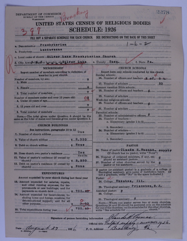 Scan of Presbyterian Church in the United States of America: 2278