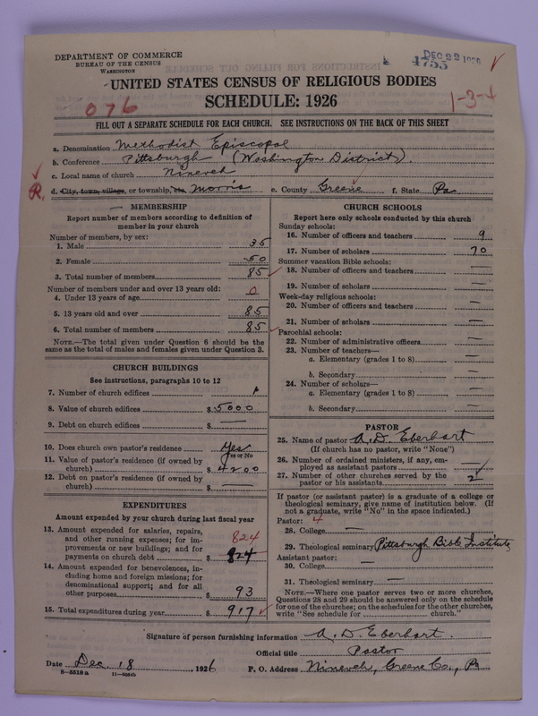 Scan of Methodist Episcopal Church: 4755