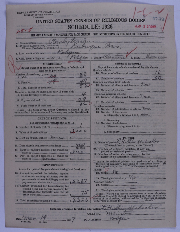 Scan of Presbyterian Church in the United States of America: 4749