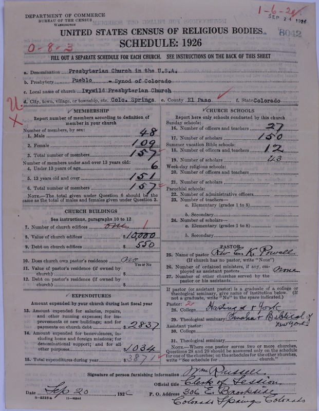 Scan of Presbyterian Church in the United States of America: 8042