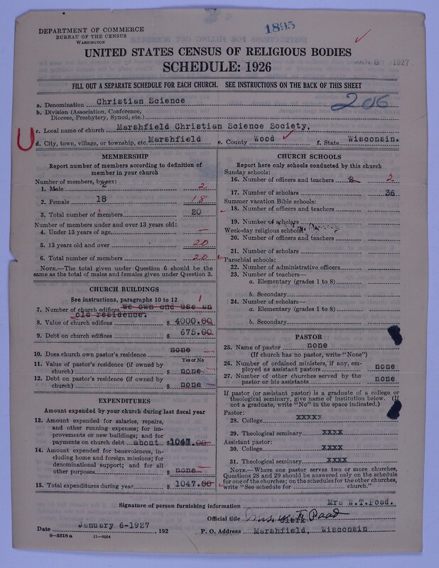Scan of Church of Christ, Scientist: 1895