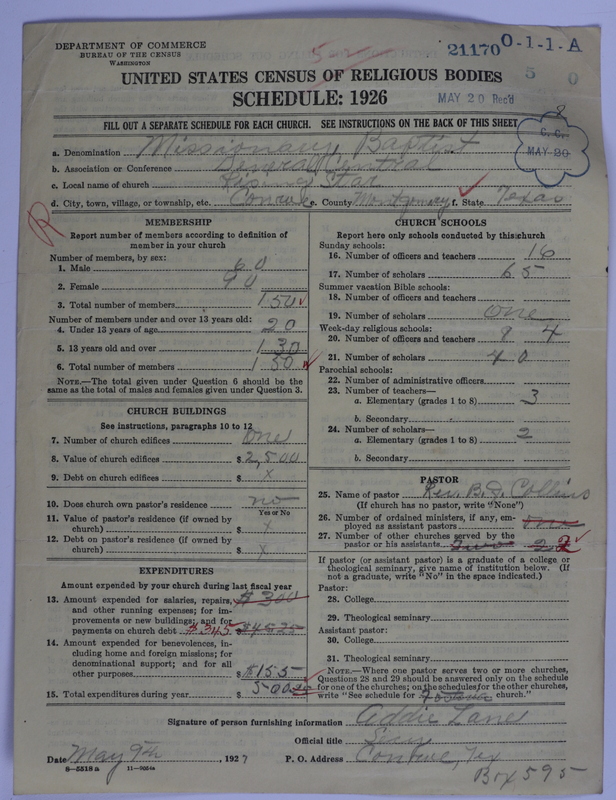 Scan of Negro Baptists: 21170