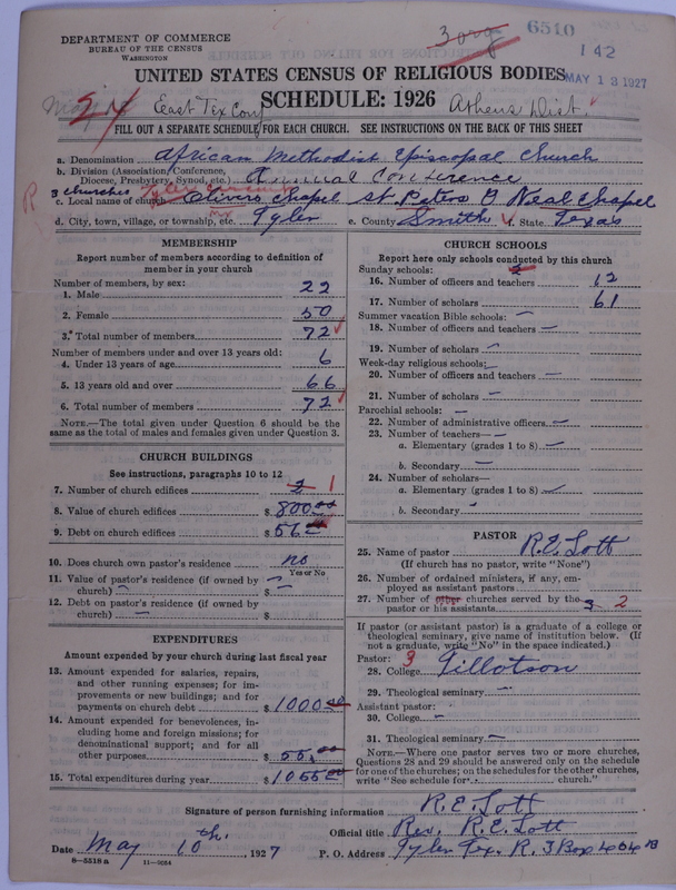 Scan of African Methodist Episcopal Church: 6510
