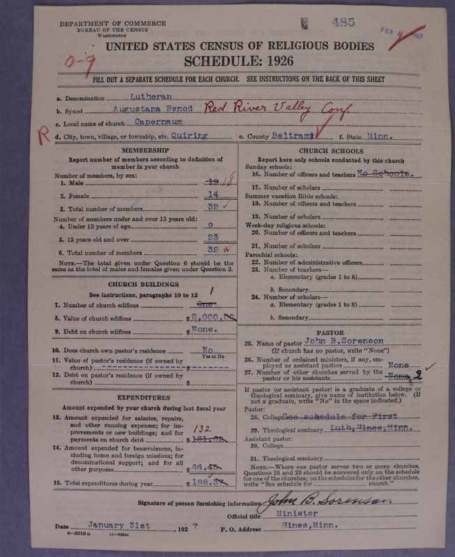 Scan of Evangelical Lutheran Augustana Synod of North America: 485