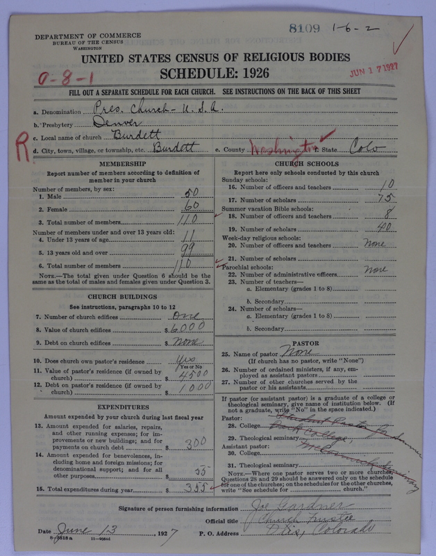 Scan of Presbyterian Church in the United States of America: 8109