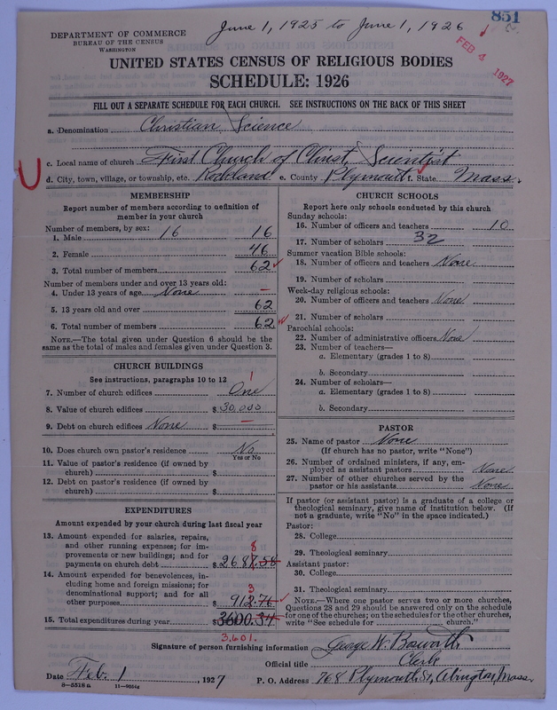 Scan of Church of Christ, Scientist: 851