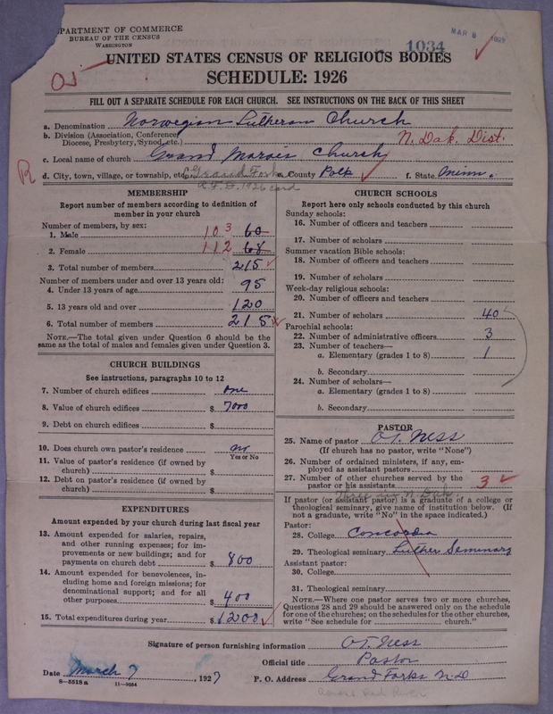 Scan of Norwegian Lutheran Church of America: 1034