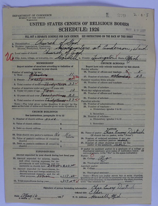 Scan of Church of God (Headquarters, Anderson, Ind.): 279