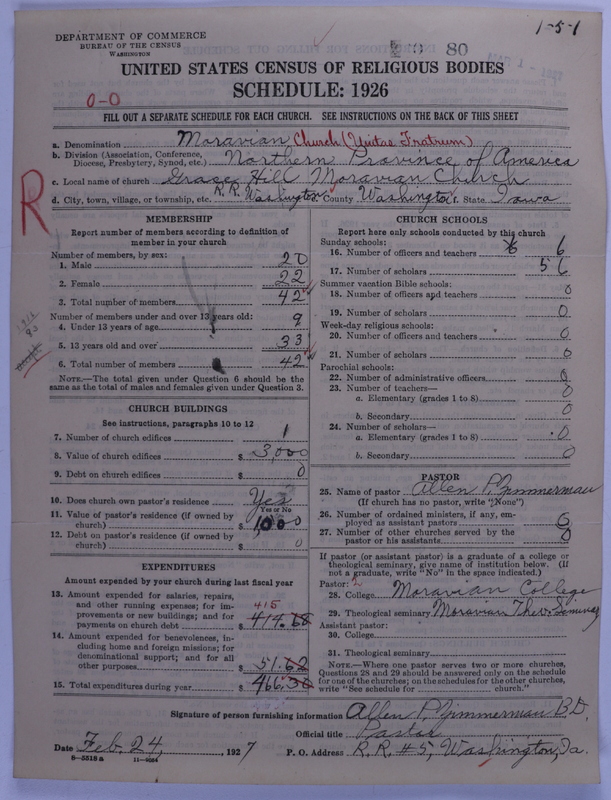 Scan of Moravian Church in America: 80