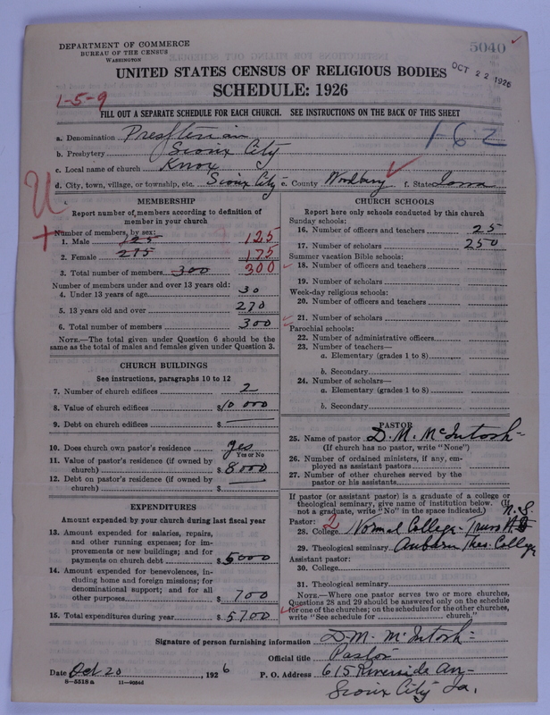 Scan of Presbyterian Church in the United States of America: 5040