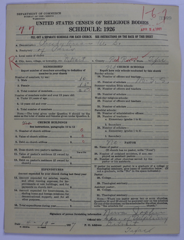 Scan of Presbyterian Church in the United States: 3369