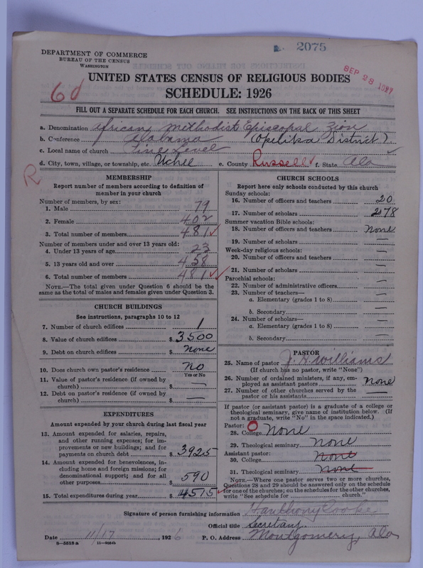 Scan of African Methodist Episcopal Zion Church: 2075